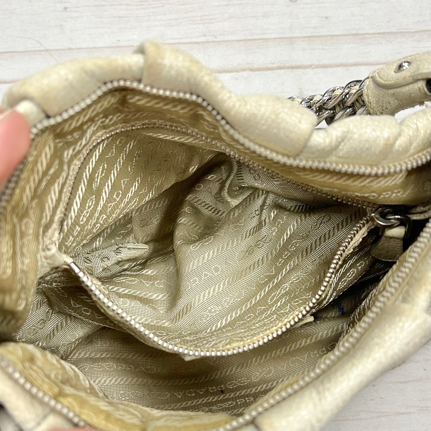 Handbag Luxury Designer By Prada, Size: Small