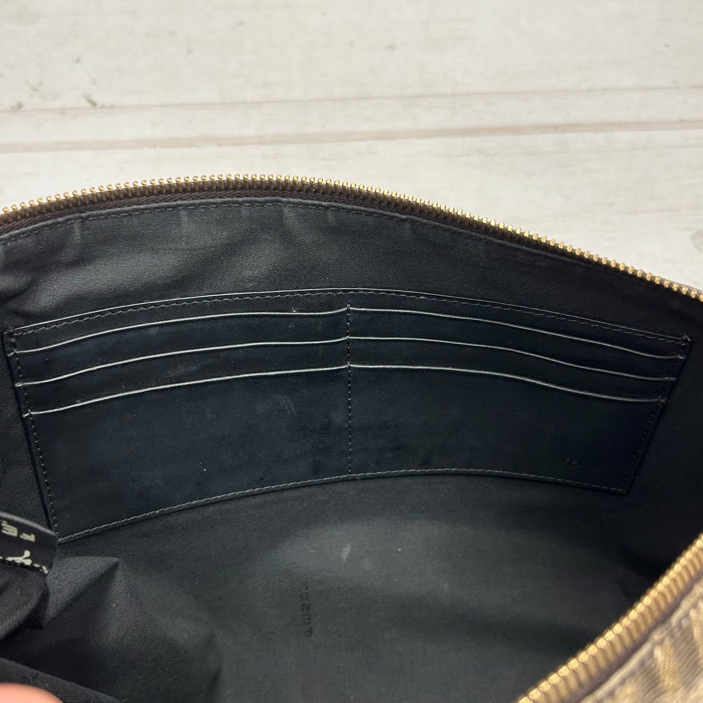 Wristlet Luxury Designer By Fendi, Size: Medium