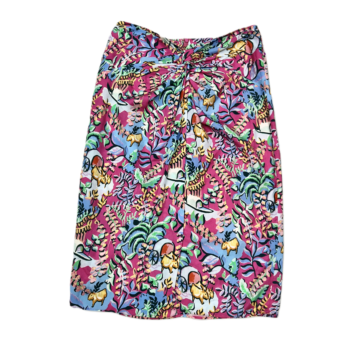 Blue & Pink Skirt Midi By J Mclaughlin, Size: 6