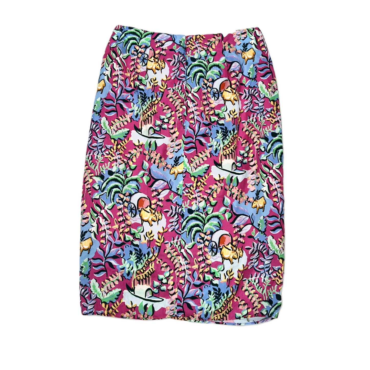 Blue & Pink Skirt Midi By J Mclaughlin, Size: 6