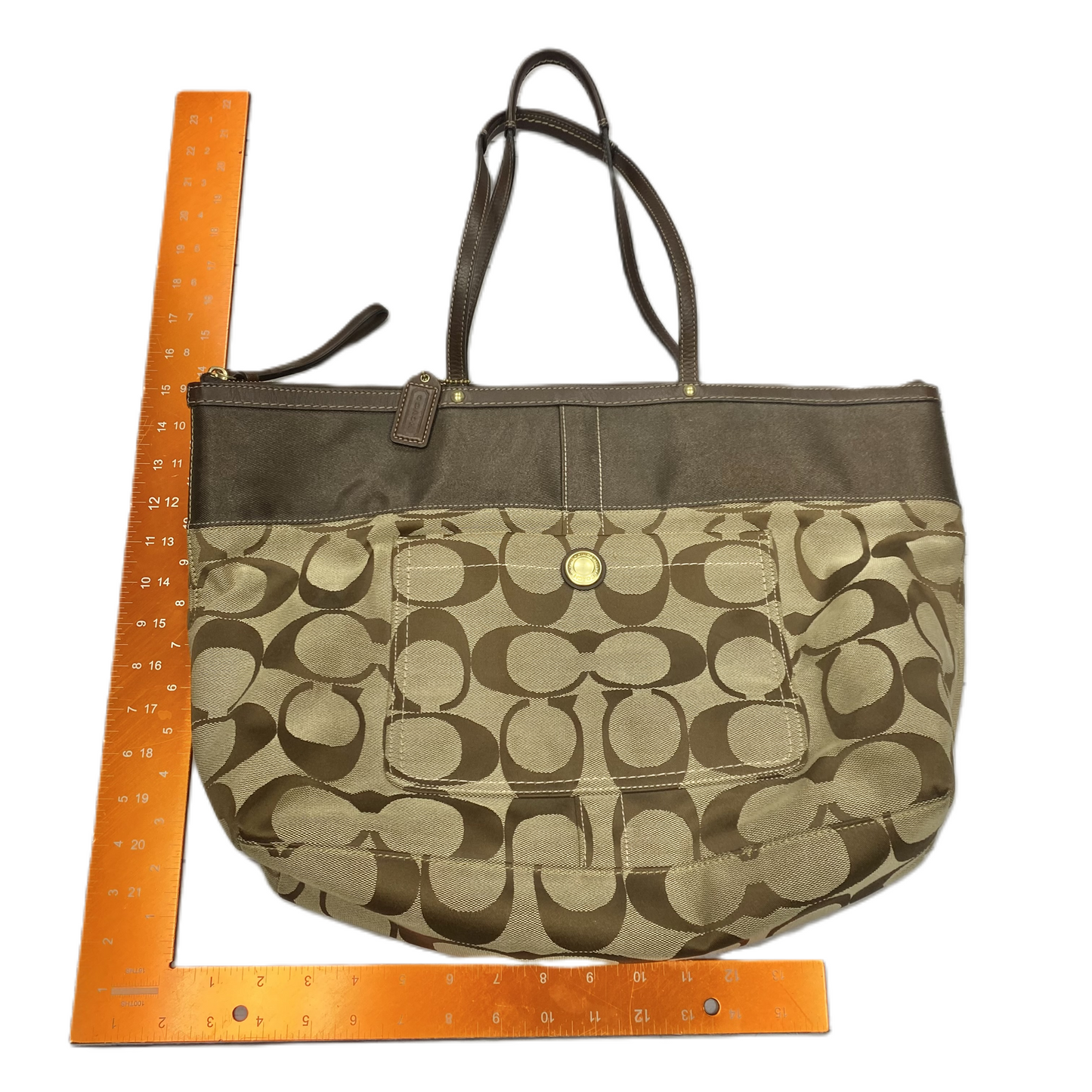 Tote Designer By Coach, Size: Large