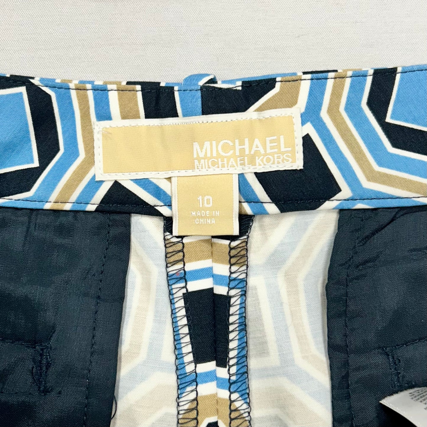 Blue & Tan Shorts By Michael By Michael Kors, Size: 10