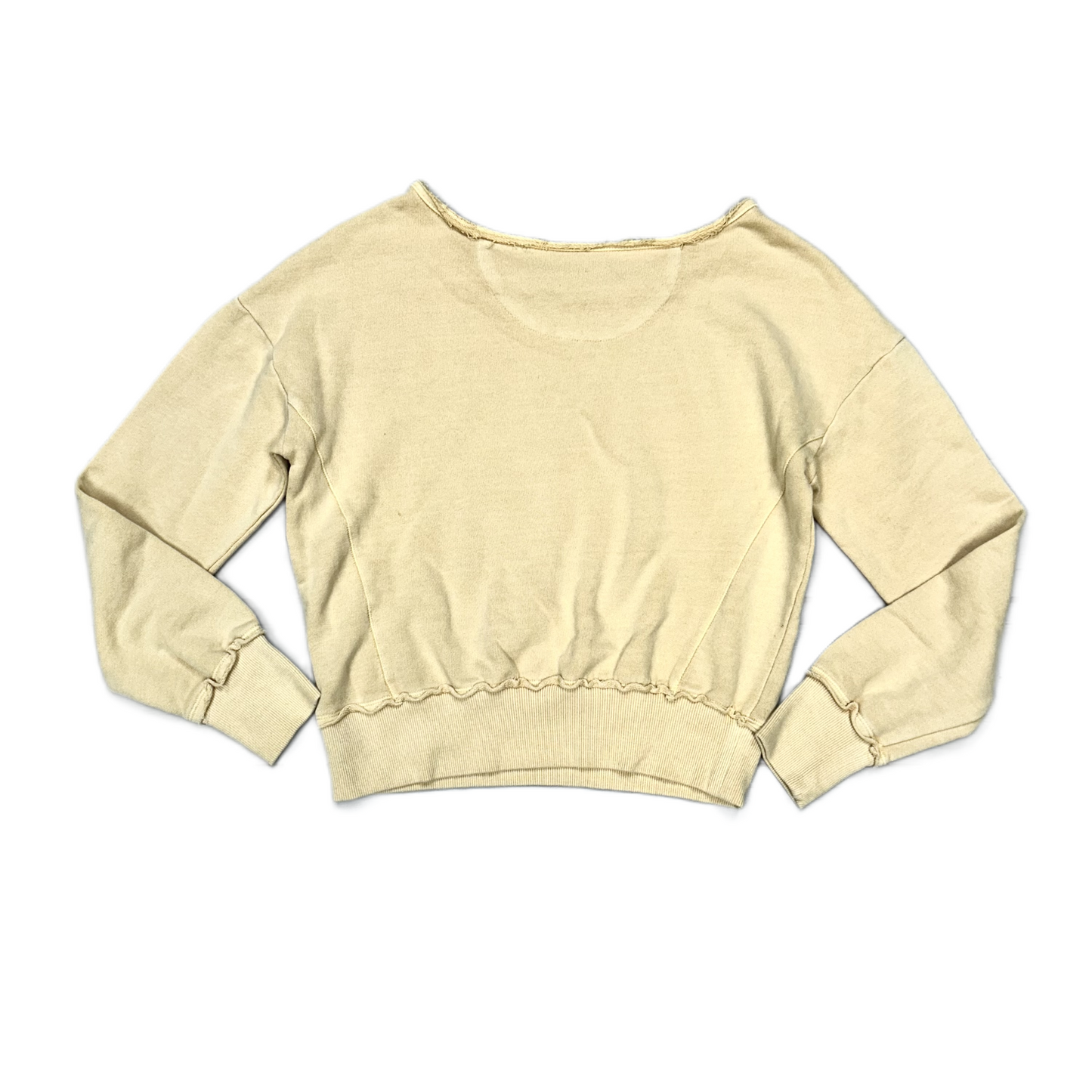 Pale Yellow Top Long Sleeve By Maeve, Size: Xs