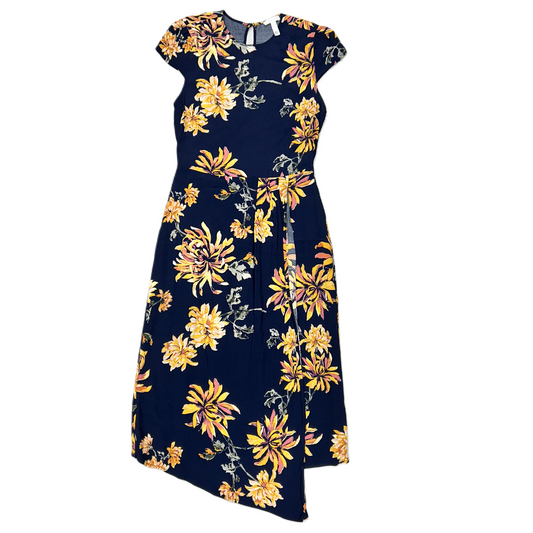 Navy Dress Casual Midi By Leith, Size: S