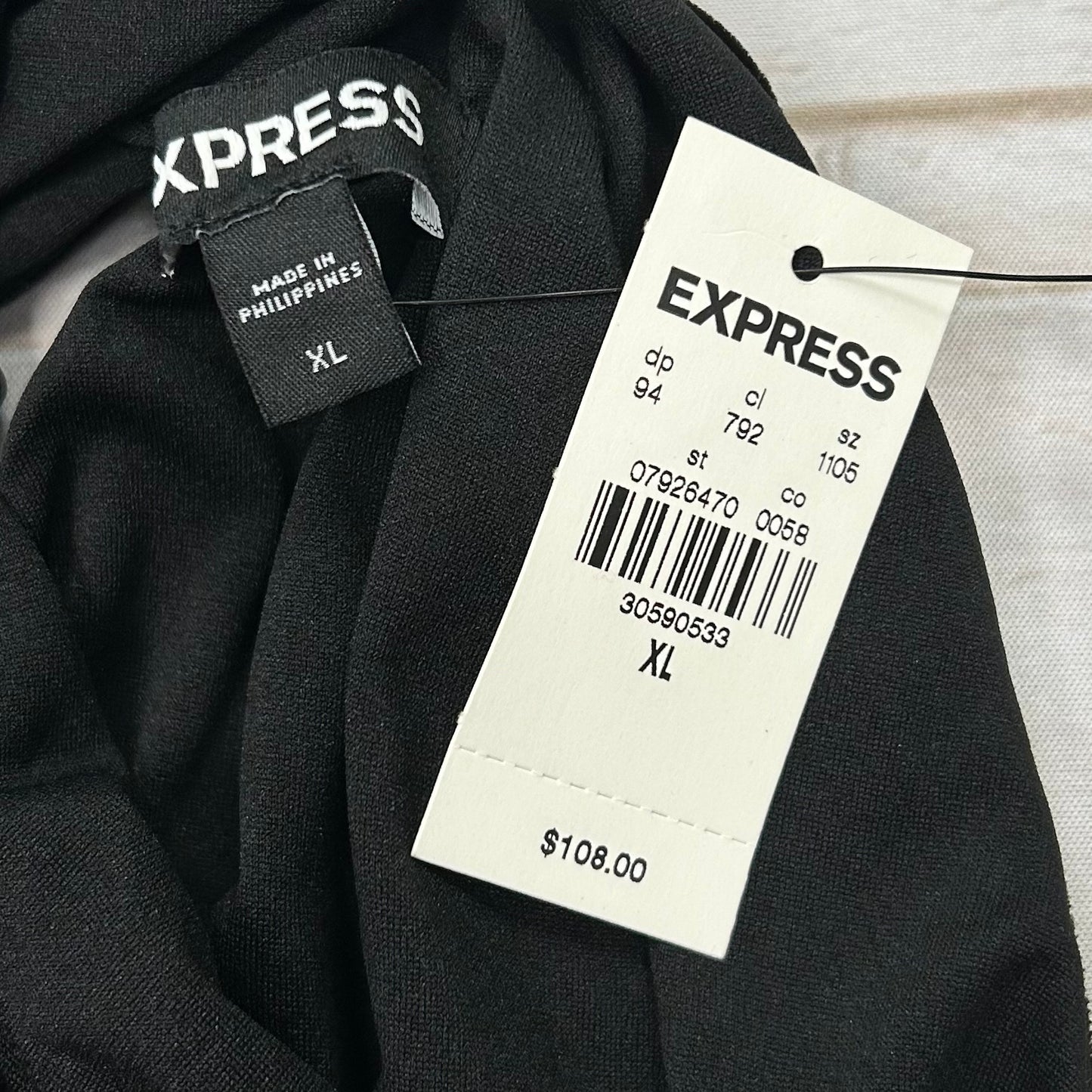 Jumpsuit By Express In Black, Size: Xl