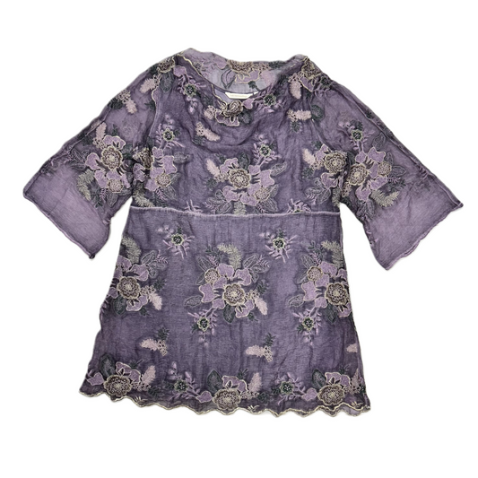 Tunic Long Sleeve By Soft Surroundings In Purple, Size: L