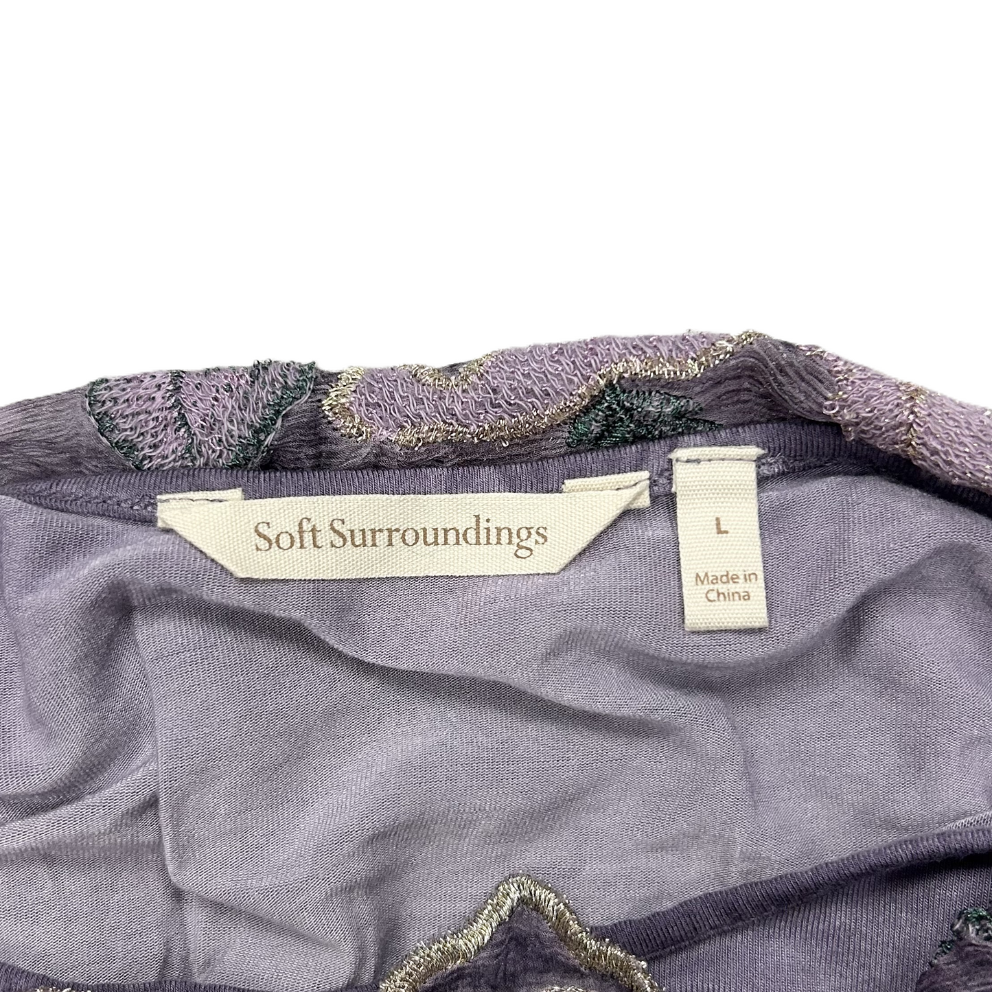 Tunic Long Sleeve By Soft Surroundings In Purple, Size: L