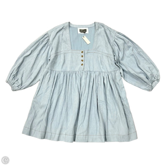 Dress Casual Short By Anthropologie In Blue Denim, Size: 2x