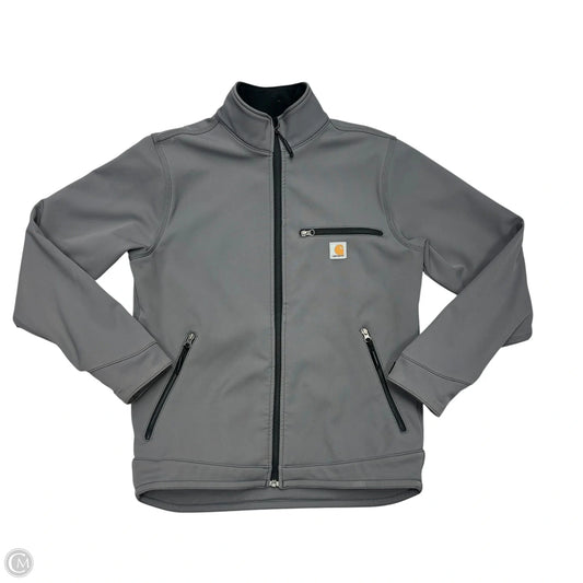 Coat Raincoat By Carhartt In Grey, Size: M