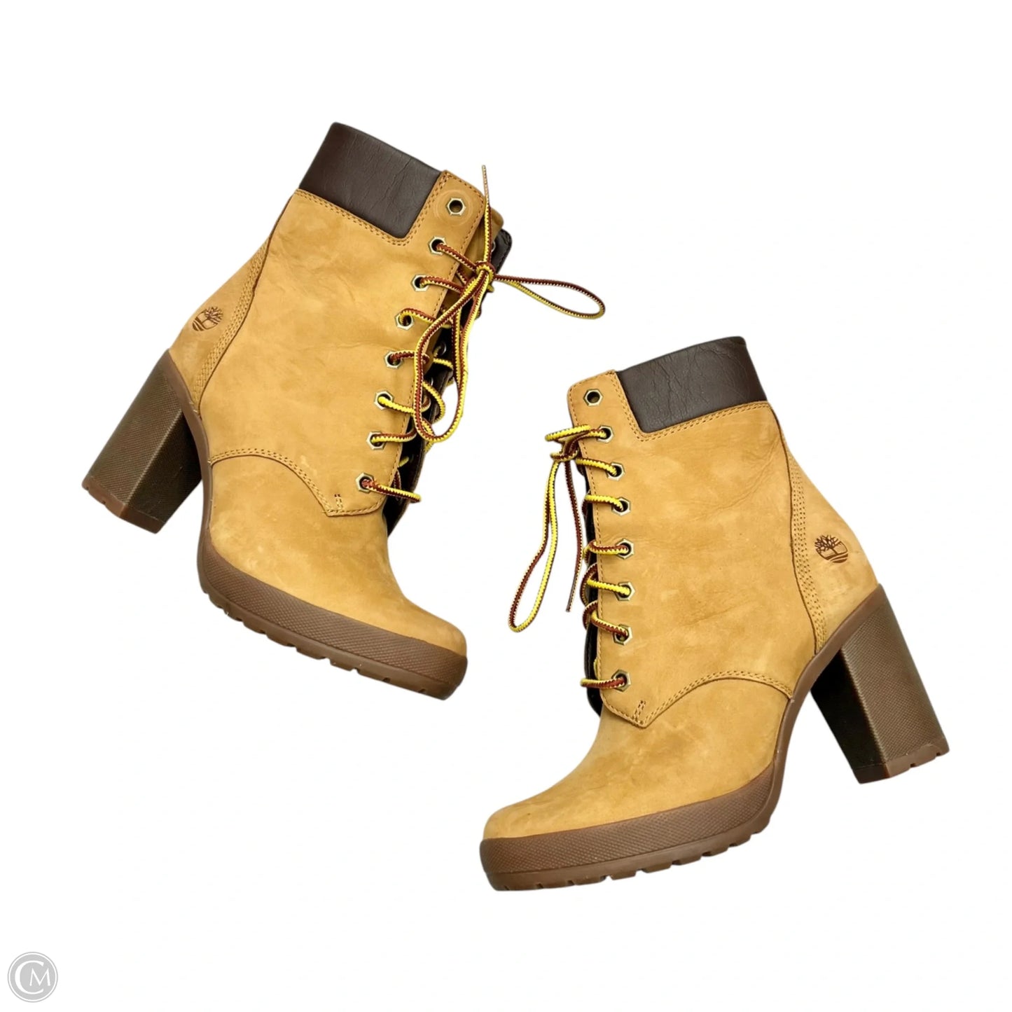 Boots Ankle Heels By Timberland In Brown, Size: 6.5