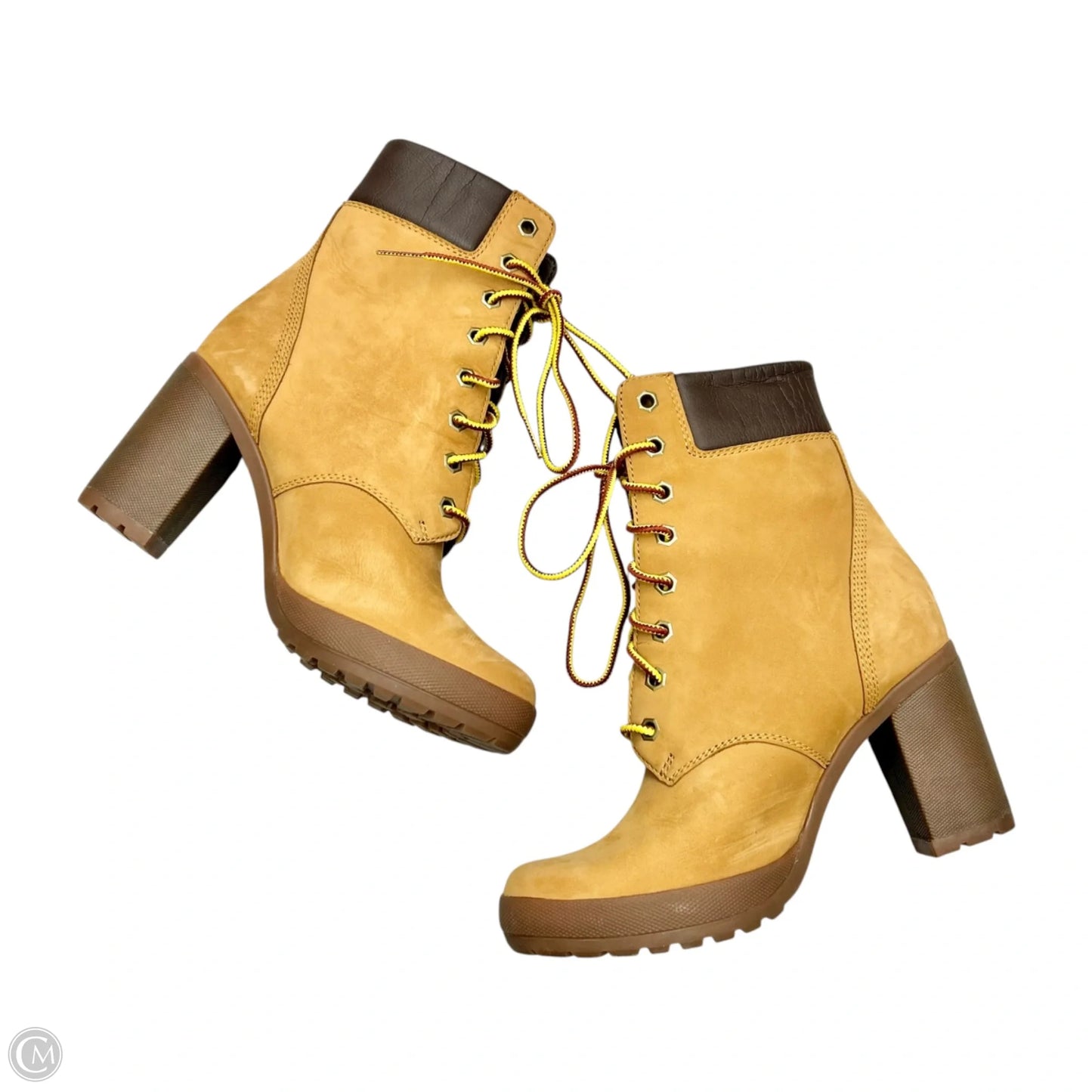 Boots Ankle Heels By Timberland In Brown, Size: 6.5