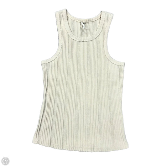 Top Sleeveless By Anthropologie In Cream, Size: S