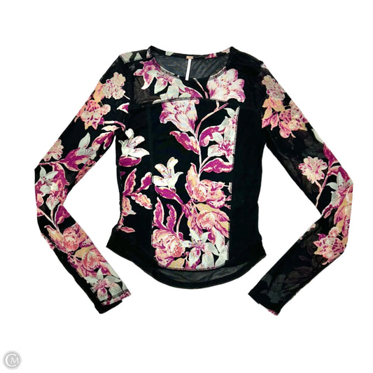 Top Long Sleeve By Free People In Floral Print, Size: M