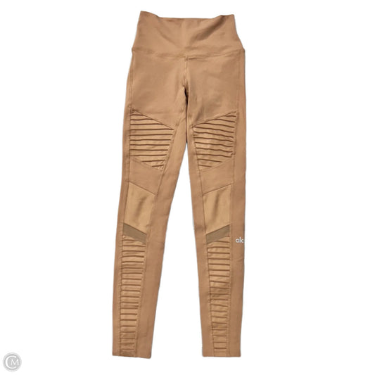 Athletic Leggings By Alo In Tan, Size: Xs