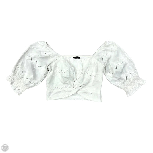 Top 3/4 Sleeve By Lucy Paris In White, Size: S