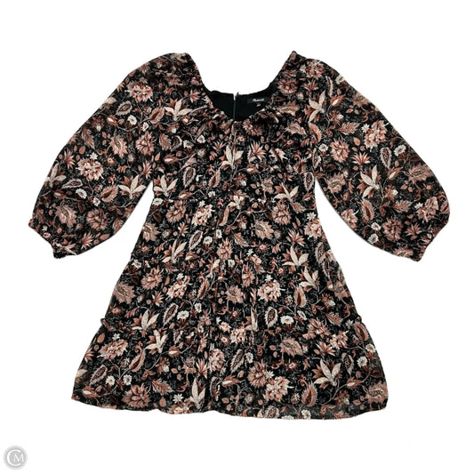 Dress Casual Midi By Madewell In Black & Pink, Size: S