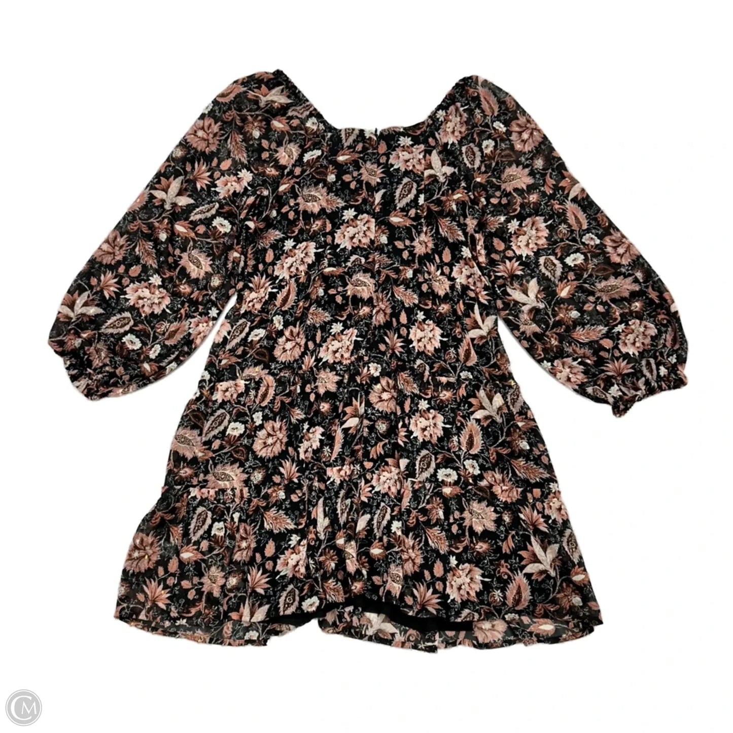 Dress Casual Midi By Madewell In Black & Pink, Size: S