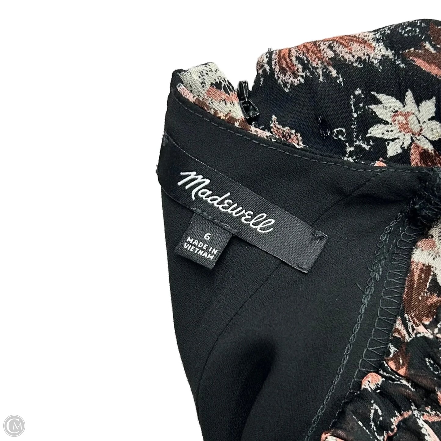 Dress Casual Midi By Madewell In Black & Pink, Size: S