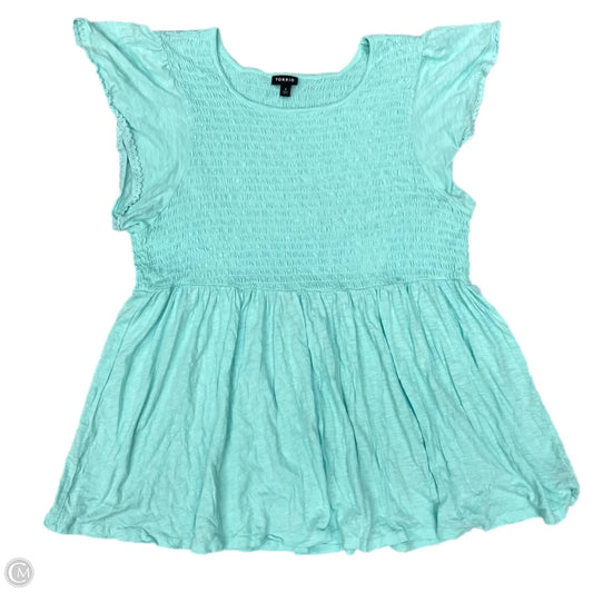 Top Short Sleeve By Torrid In Blue, Size: 4x