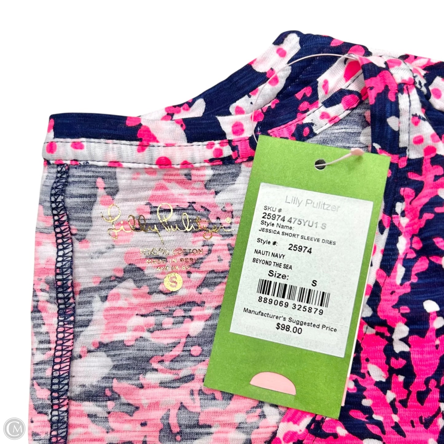 Dress Designer By Lilly Pulitzer In Blue & Pink, Size: S