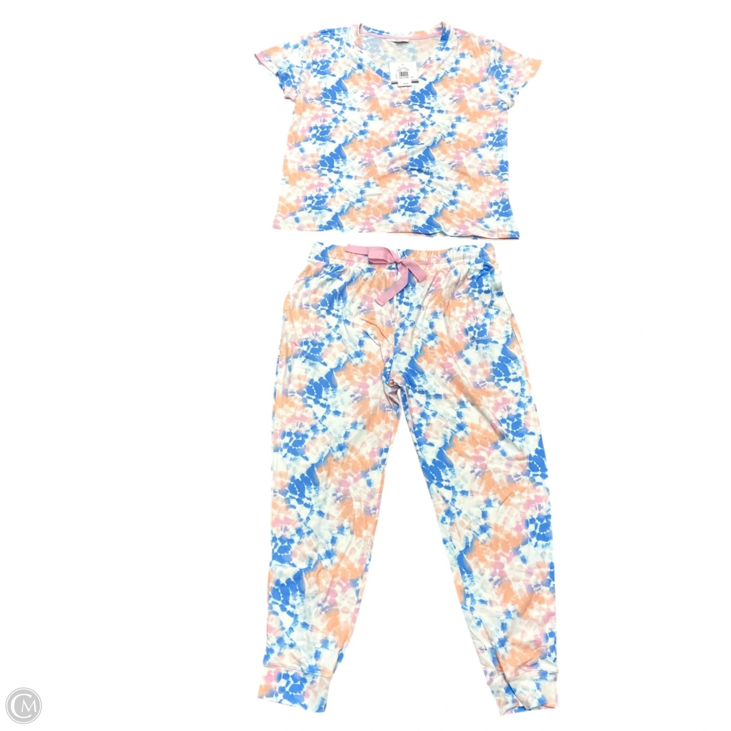 Top 2pc Short Sleeve By Roudelain In Tie Dye Print, Size: Xl