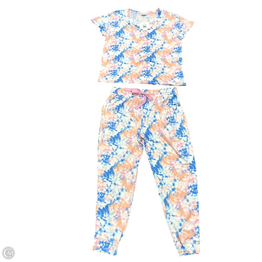 Top 2pc Short Sleeve By Roudelain In Tie Dye Print, Size: Xl