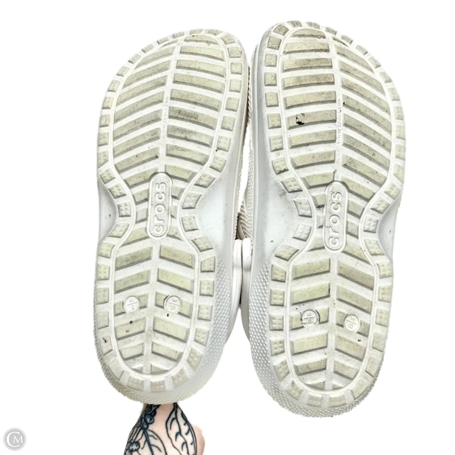 Sandals Sport By Crocs In White, Size: 10