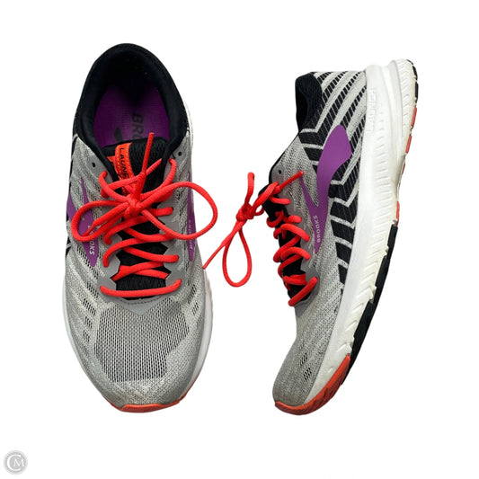 Shoes Athletic By Brooks In Grey & Purple, Size: 7