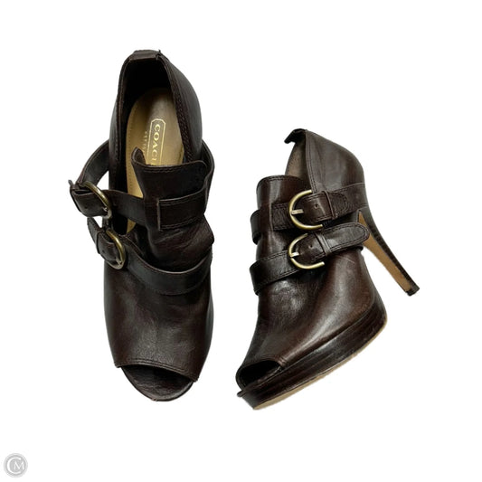 Shoes Designer By Coach In Brown, Size: 8.5