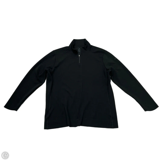 Athletic Top Long Sleeve Collar By Nike Apparel In Black, Size: 2x