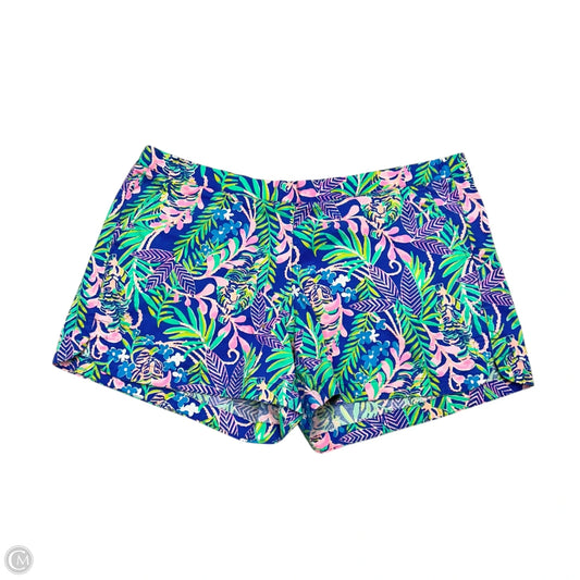 Shorts Designer By Lilly Pulitzer In Green & Purple, Size: Xl