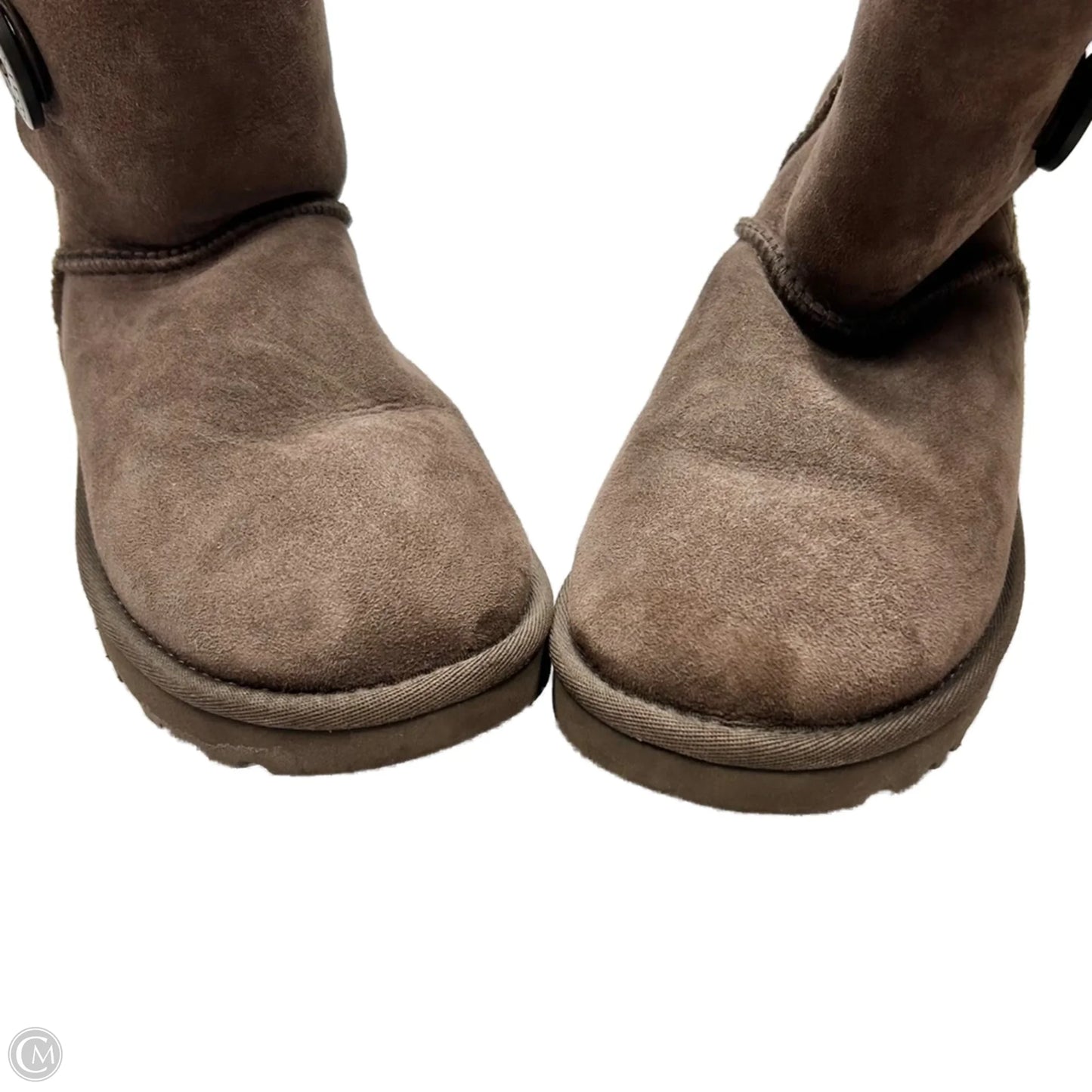 Boots Designer By Ugg In Brown, Size: 5