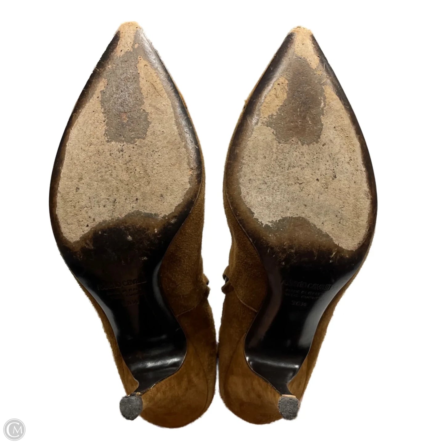 Boots Designer By Roberto Cavalli In Tan, Size: 6