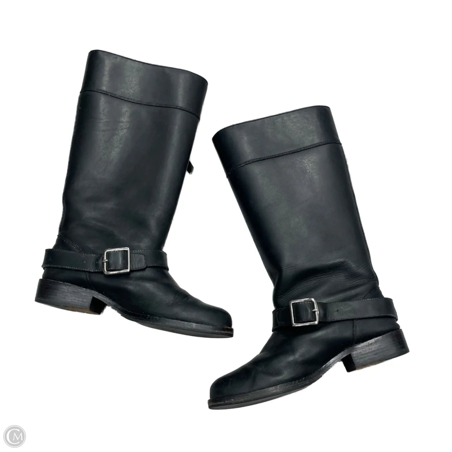 Boots Designer By Coach In Black, Size: 8.5