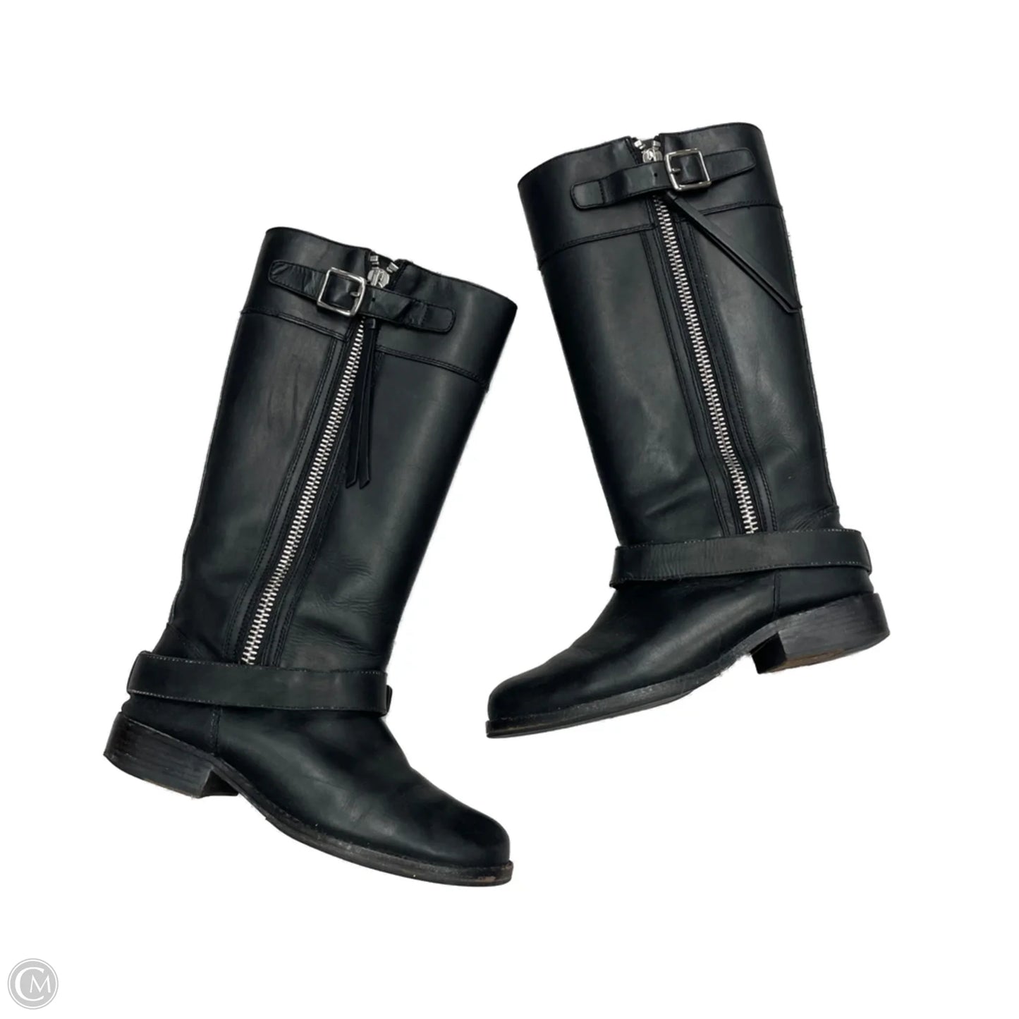 Boots Designer By Coach In Black, Size: 8.5