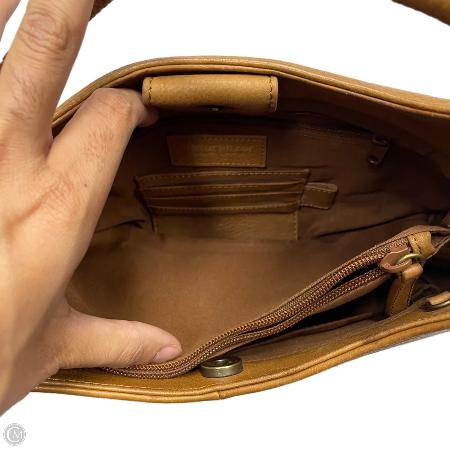 Handbag Leather By Naturalizer, Size: Medium