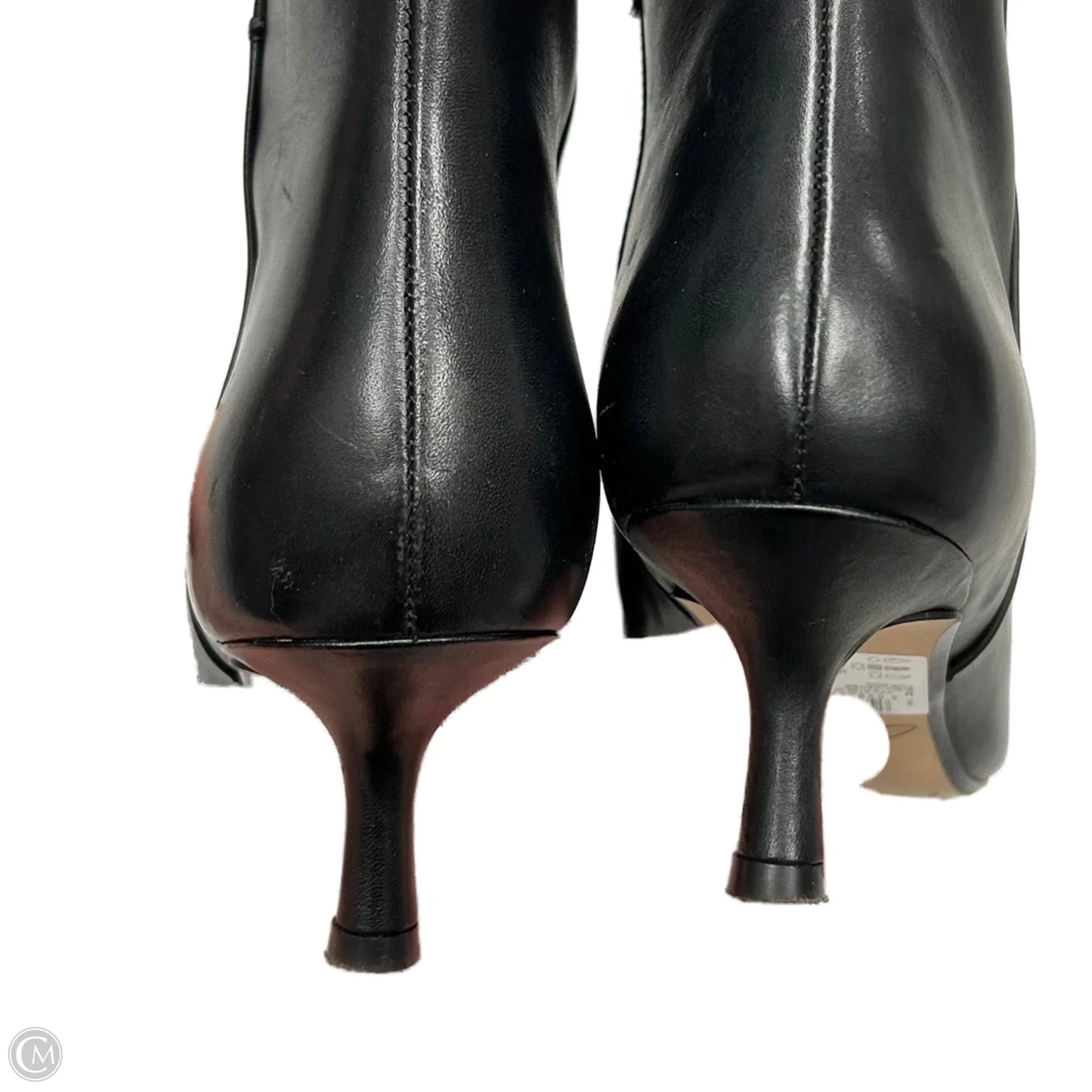 Boots Knee Heels By Clarks In Black, Size: 9