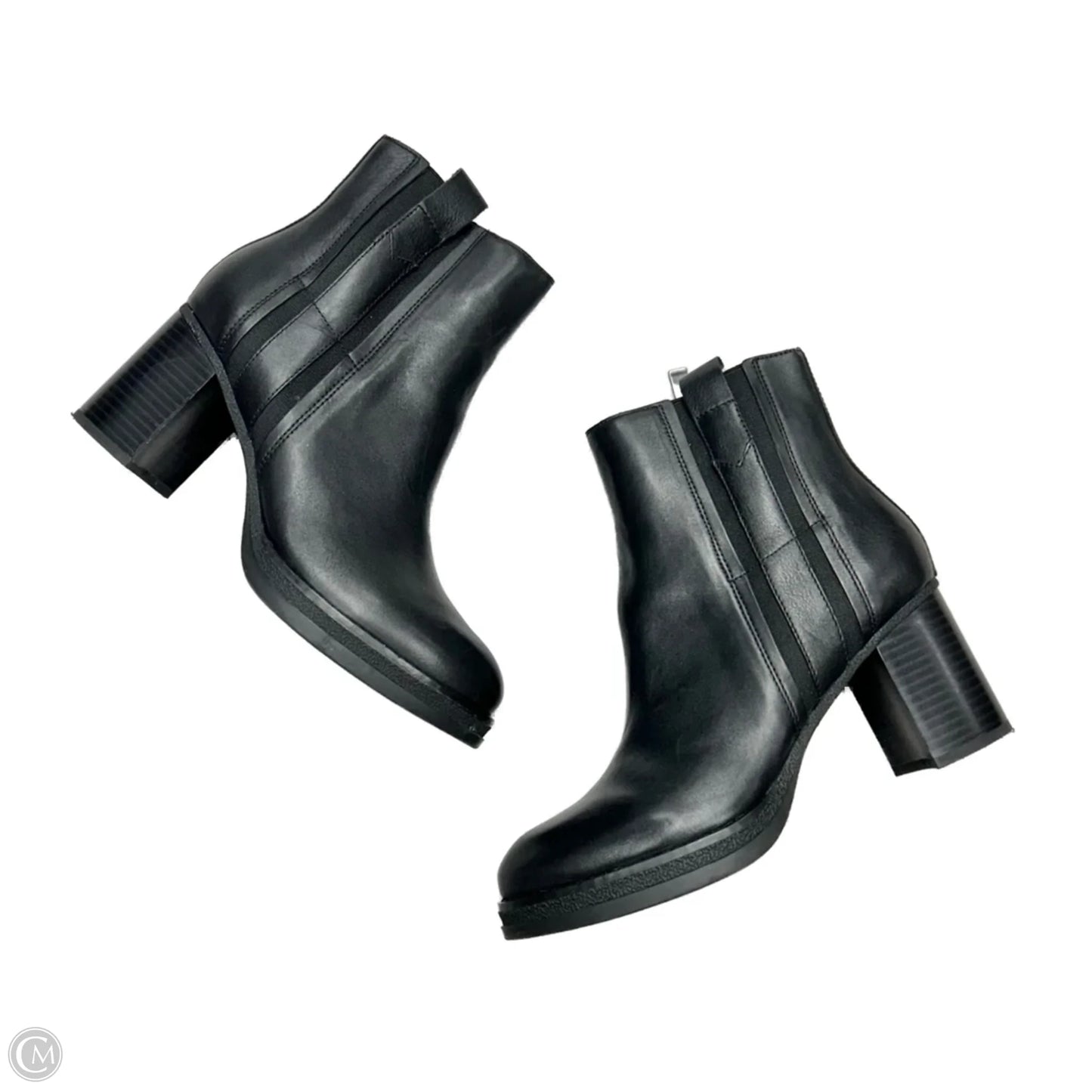 Boots Ankle Heels By Clarks In Black, Size: 8.5