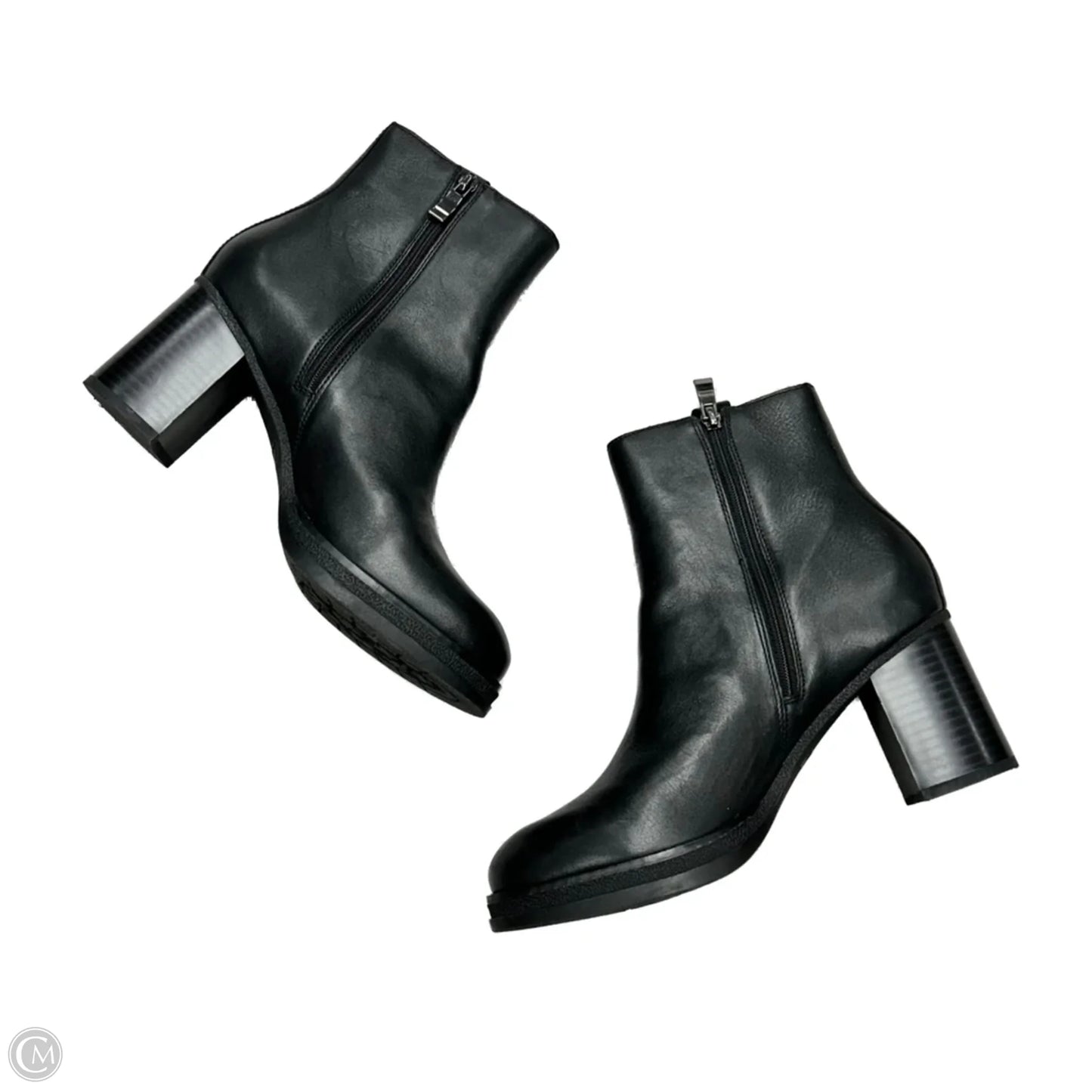 Boots Ankle Heels By Clarks In Black, Size: 8.5