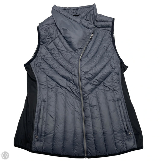 Vest Puffer & Quilted By Calvin Klein In Grey, Size: L