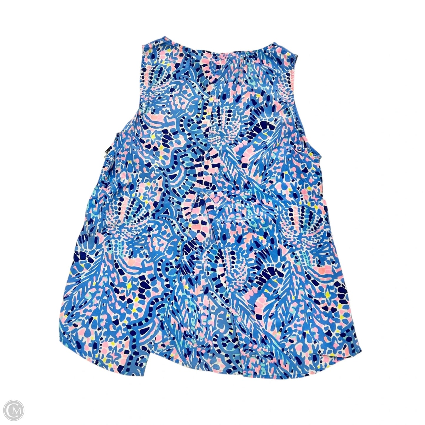 Top Sleeveless Designer By Lilly Pulitzer In Blue & Pink, Size: S