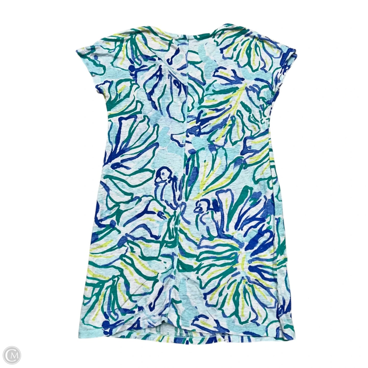 Dress Designer By Lilly Pulitzer In Blue & Green, Size: Xxs