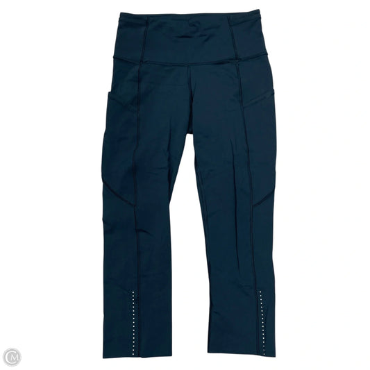 Athletic Leggings By Lululemon In Navy, Size: 4