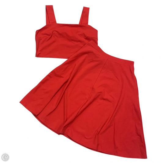 Top 2pc Sleeveless By Tahari By Arthur Levine In Red, Size: M