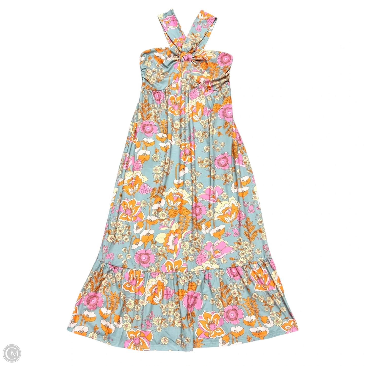Dress Party Long By Grace Karin In Orange & Pink, Size: S
