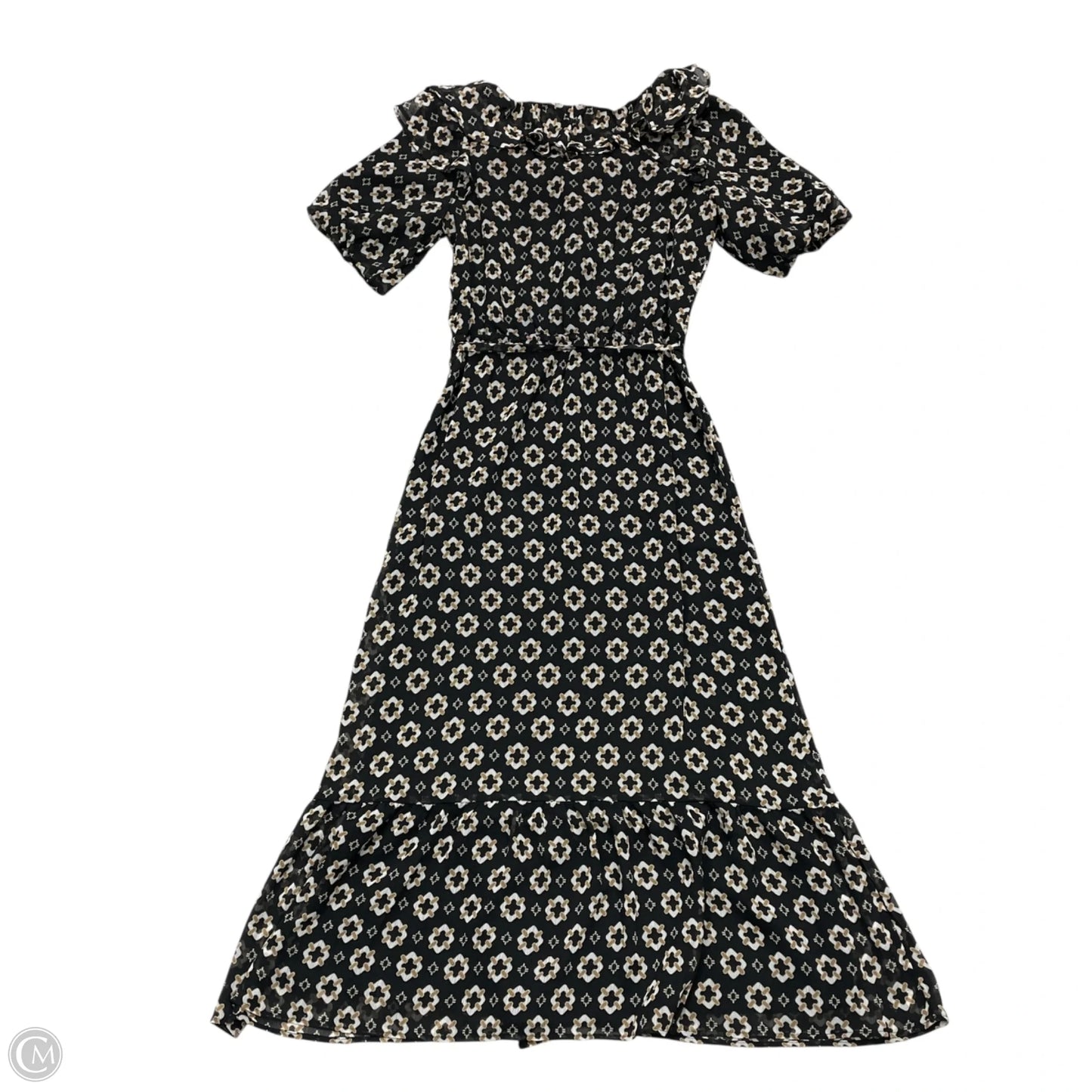 Dress Party Long By Loft In Black & Tan, Size: Xs