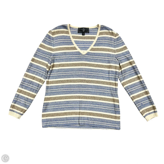 Sweater By St. John In Blue & Gold, Size: S