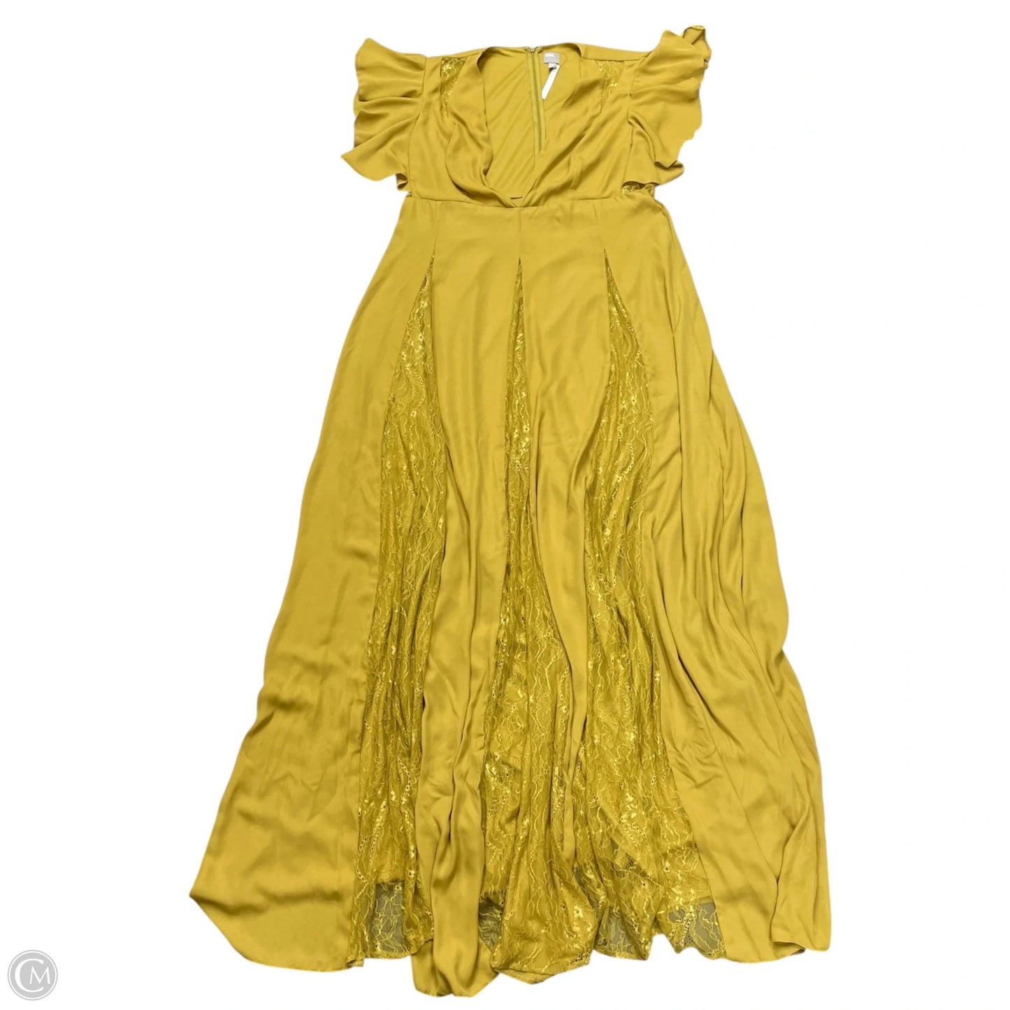 Dress Party Long By Asos In Yellow, Size: 1x