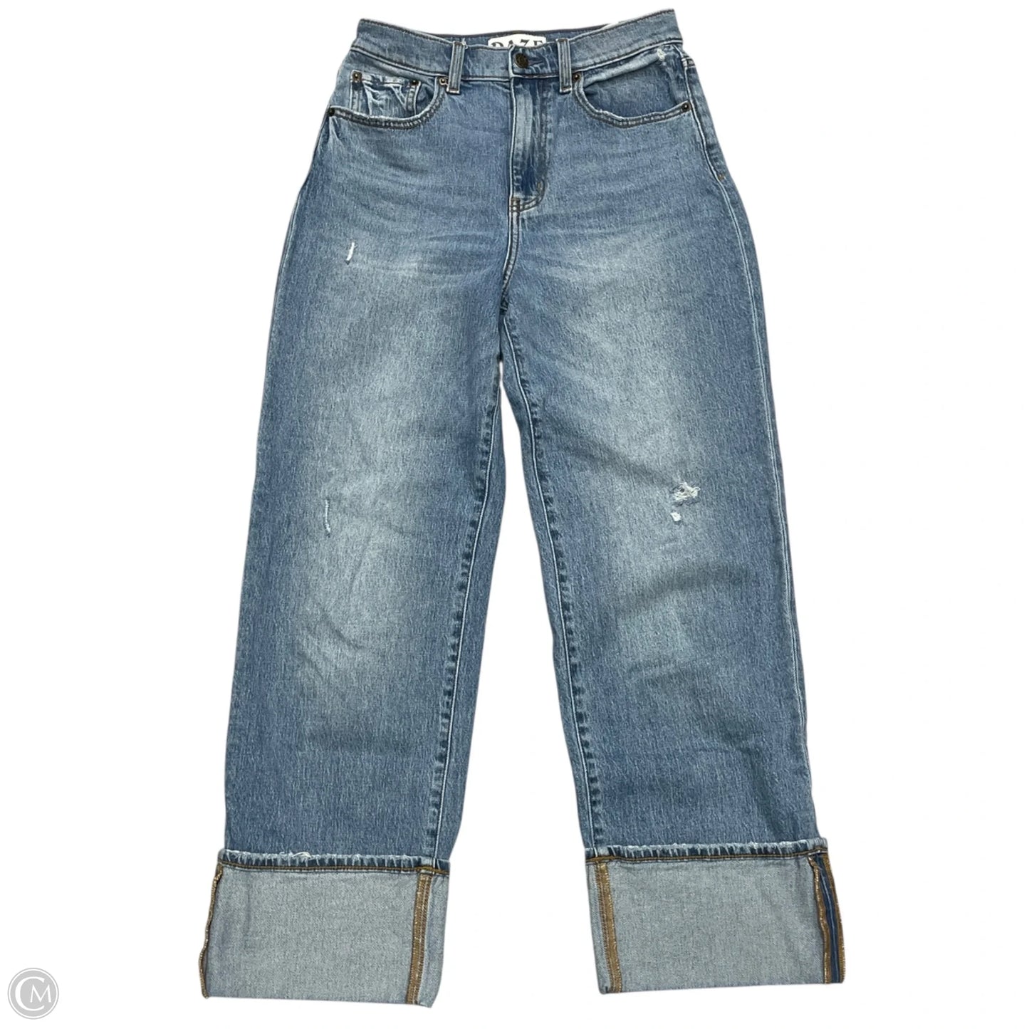 Jeans Wide Leg By Daze In Blue Denim, Size: 0p