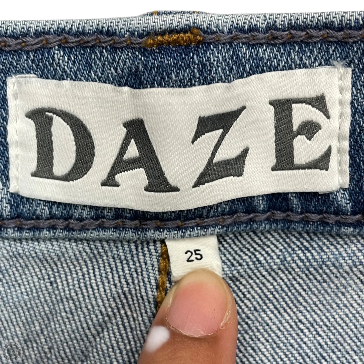 Jeans Wide Leg By Daze In Blue Denim, Size: 0p